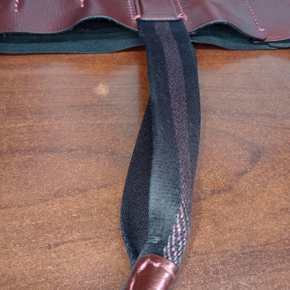 Coach Burgundy Leather Tote Bag - Picture 4 of 13
